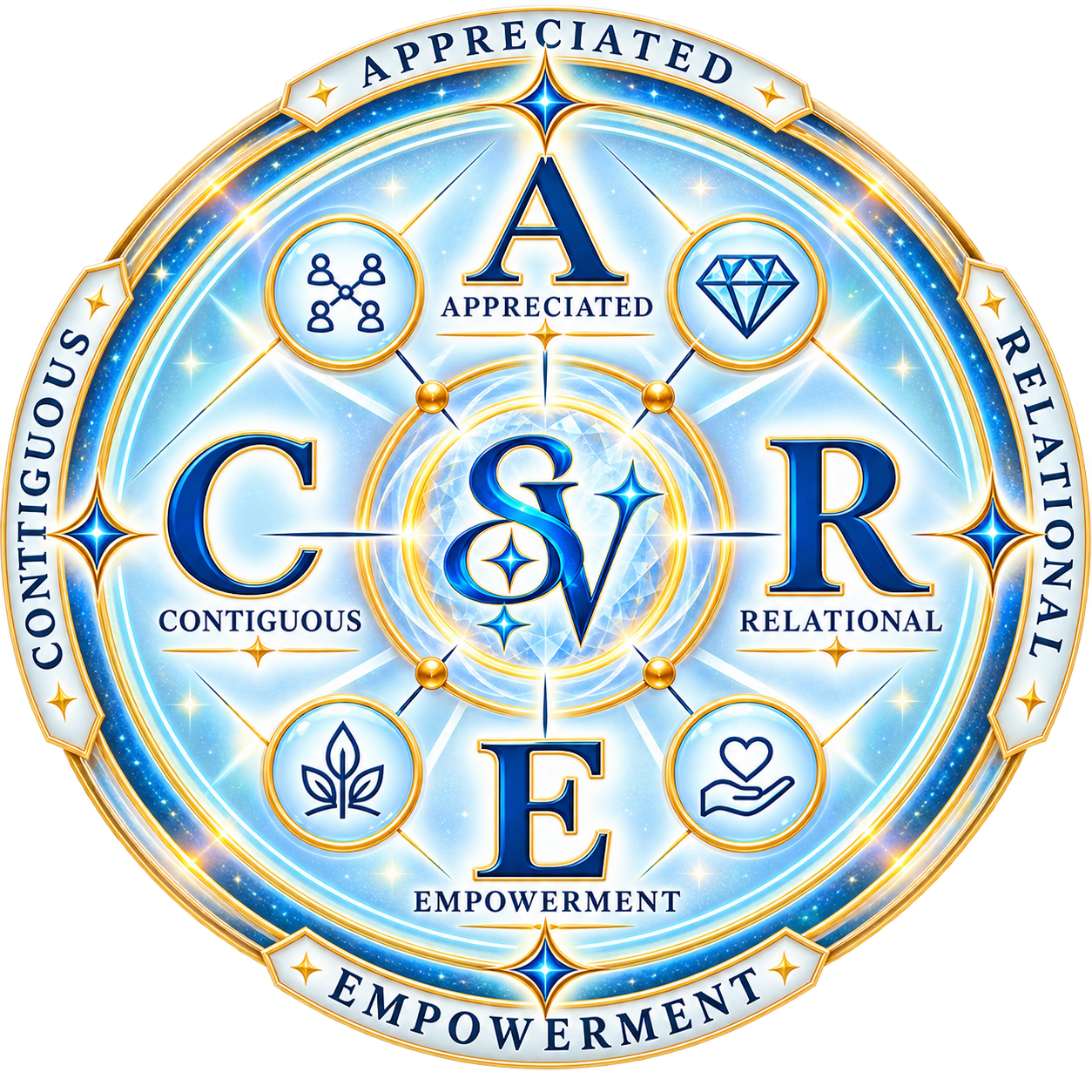 C.A.R.E. living compass — Contiguous, Appreciated, Relational and Empowerment