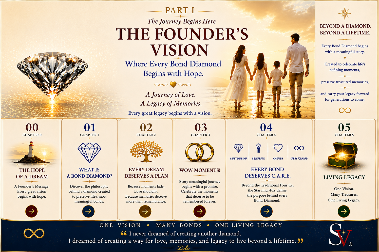 The Founder's Vision. The StarVinci Bond Universe introduction with six chapter experiences.