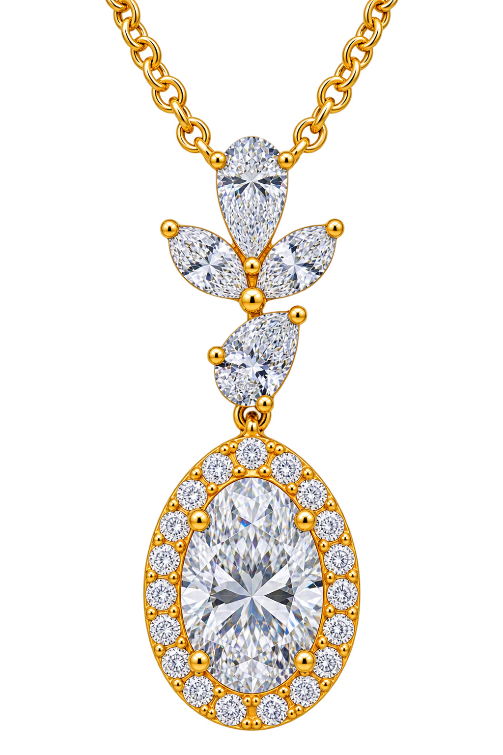 LD-S002N Lab Diamond necklace true product