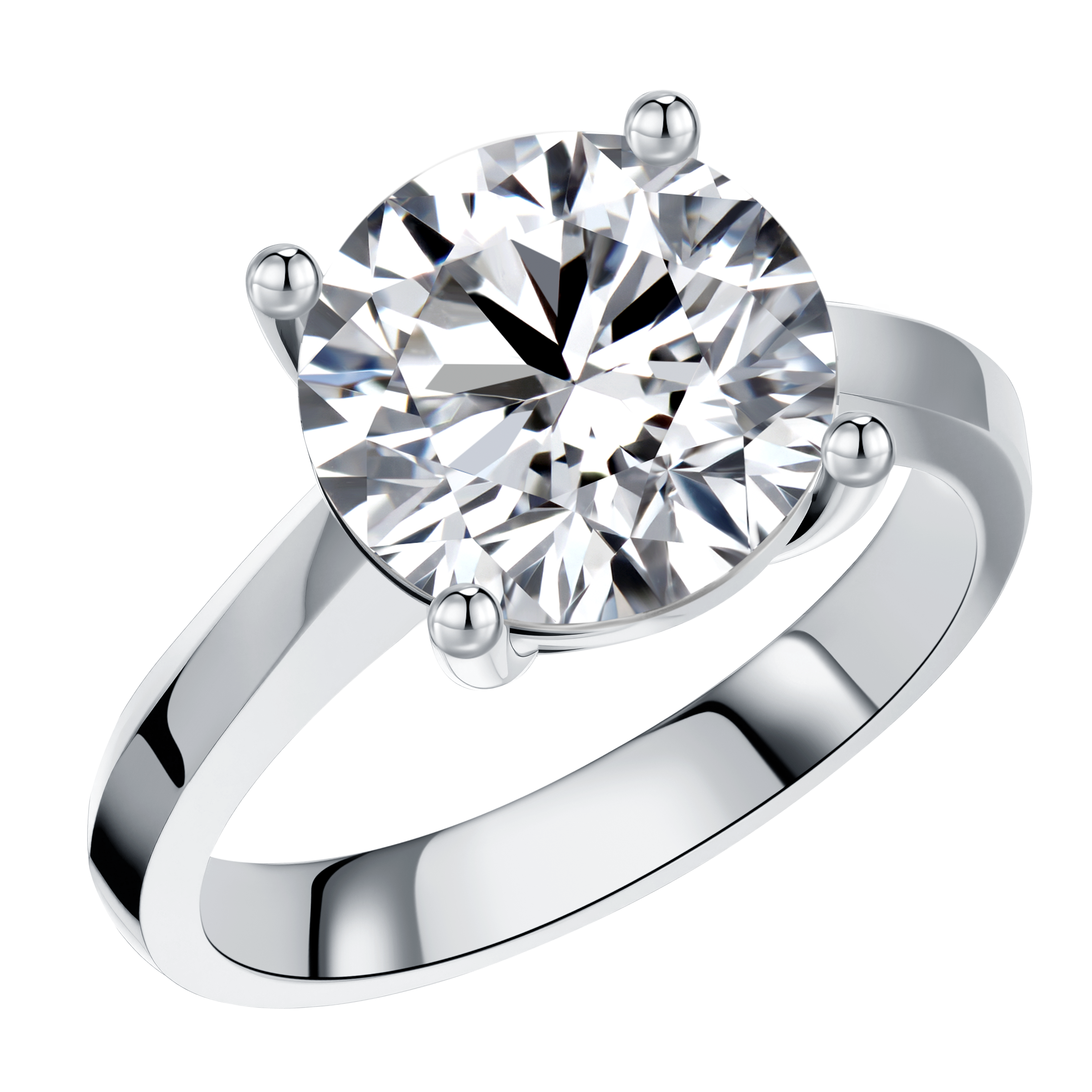 White gold pear pavé ring